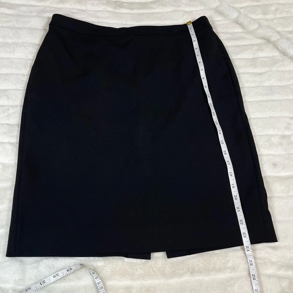 J. Crew No. 2 Womens 365 Black Preppy Size 10 Classic Fall Office Workwear Skirt